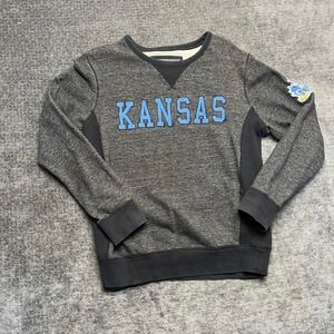 Colosseum Athletics Kansas Jayhawks Crewneck Sweatshirt Medium‎ Cotton KU